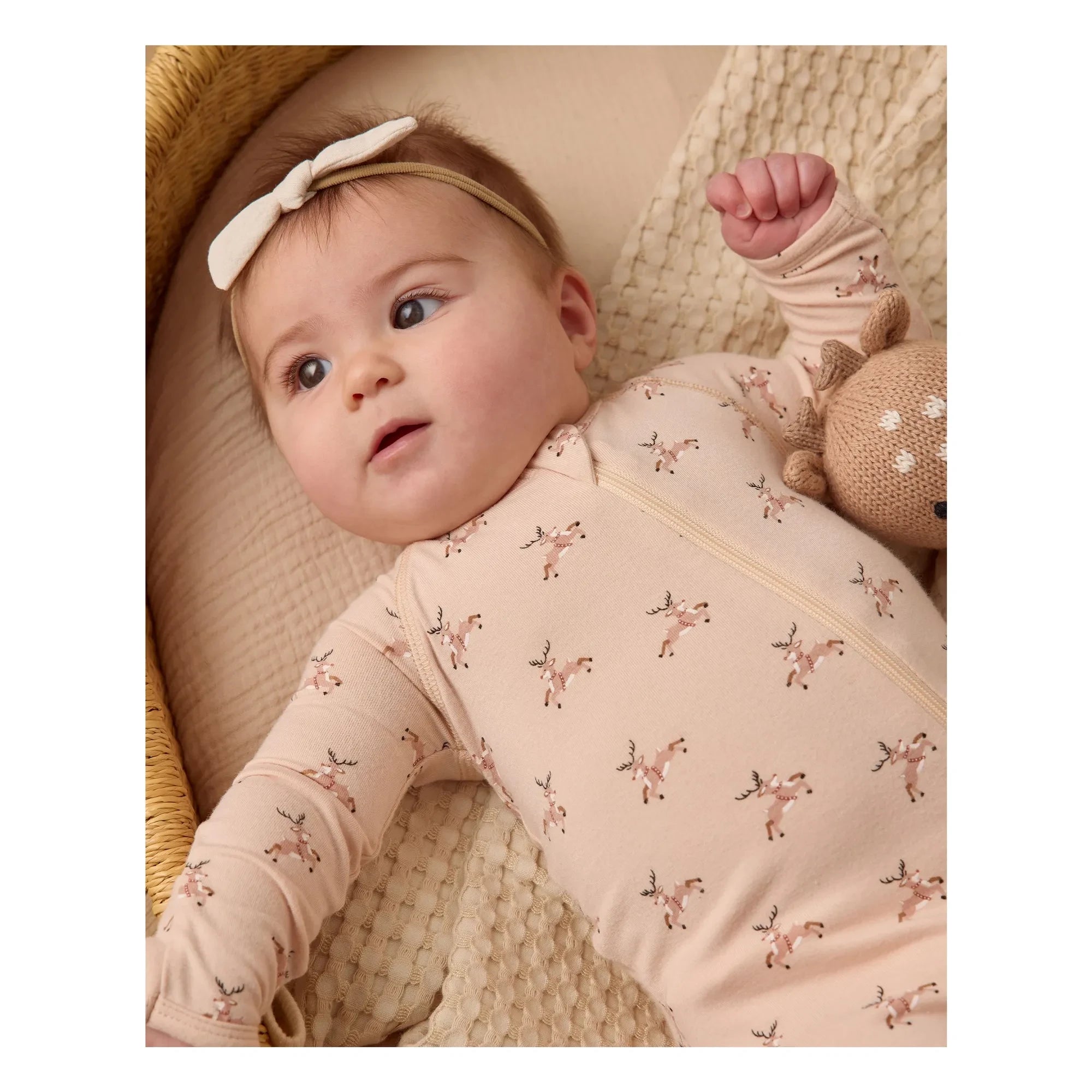 Quincy Mae - Traje con pies Rennes | Coral