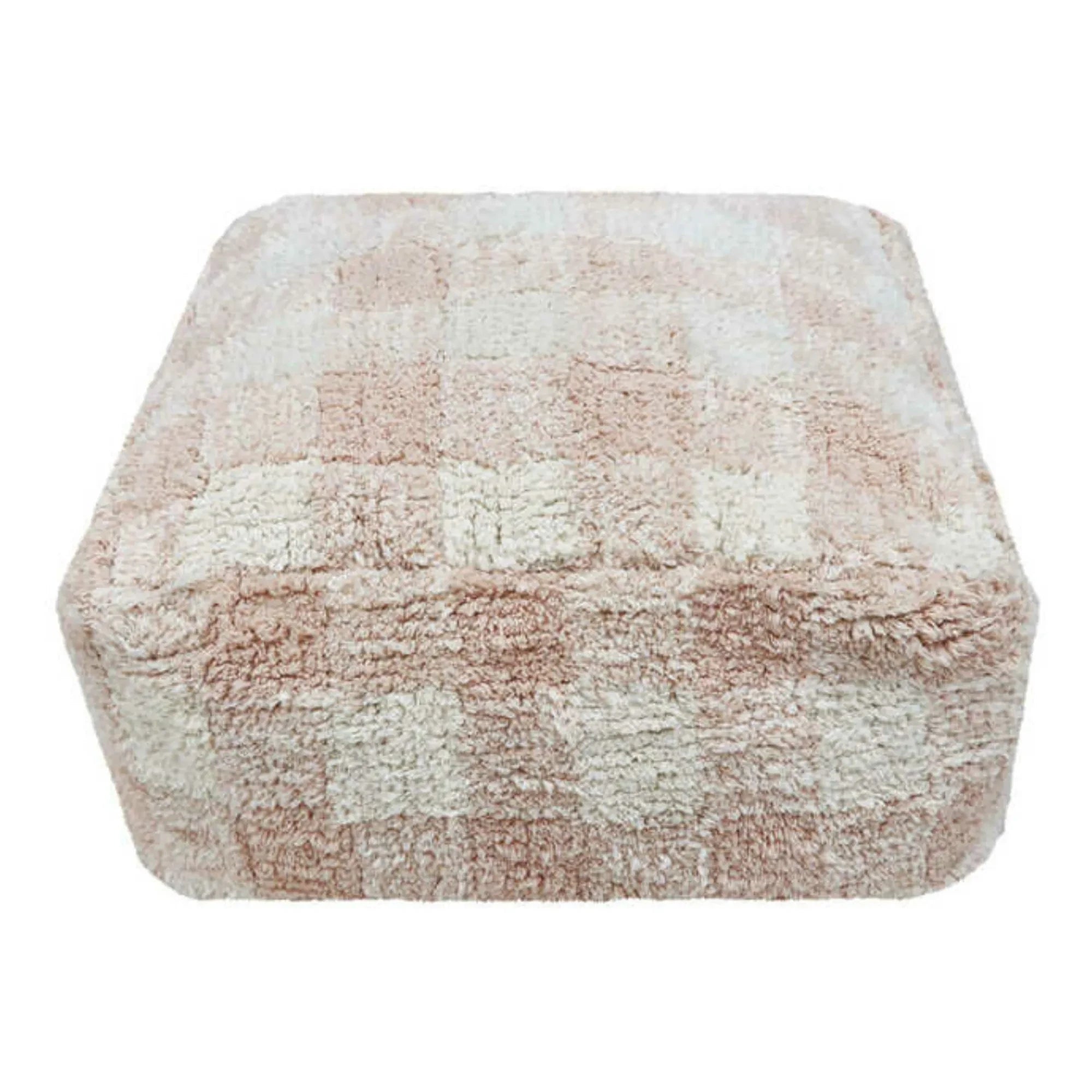 Puf Lorena Canals - Cuadros Vichy | Rosa