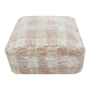 Puf Lorena Canals - Cuadros Vichy | Rosa