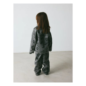 brunobruno nation - Pantalón vaquero de algodón orgánico para viaje | Gris