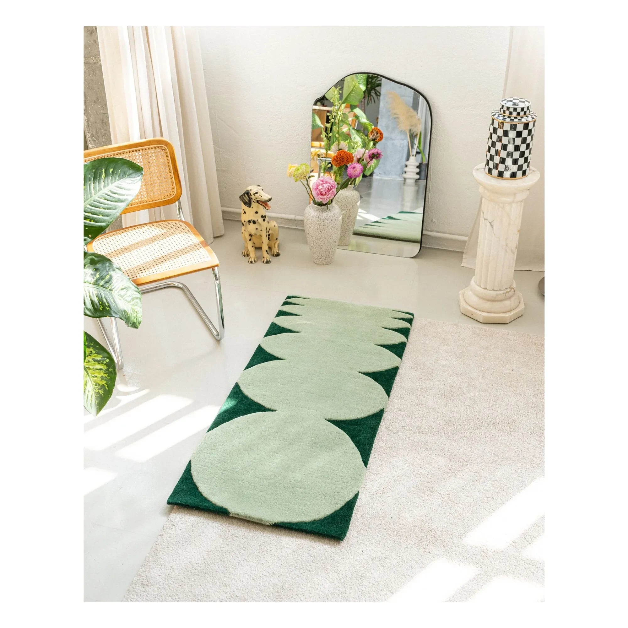 Tarta Gelatina - Alfombra de lana saltarina | Verde