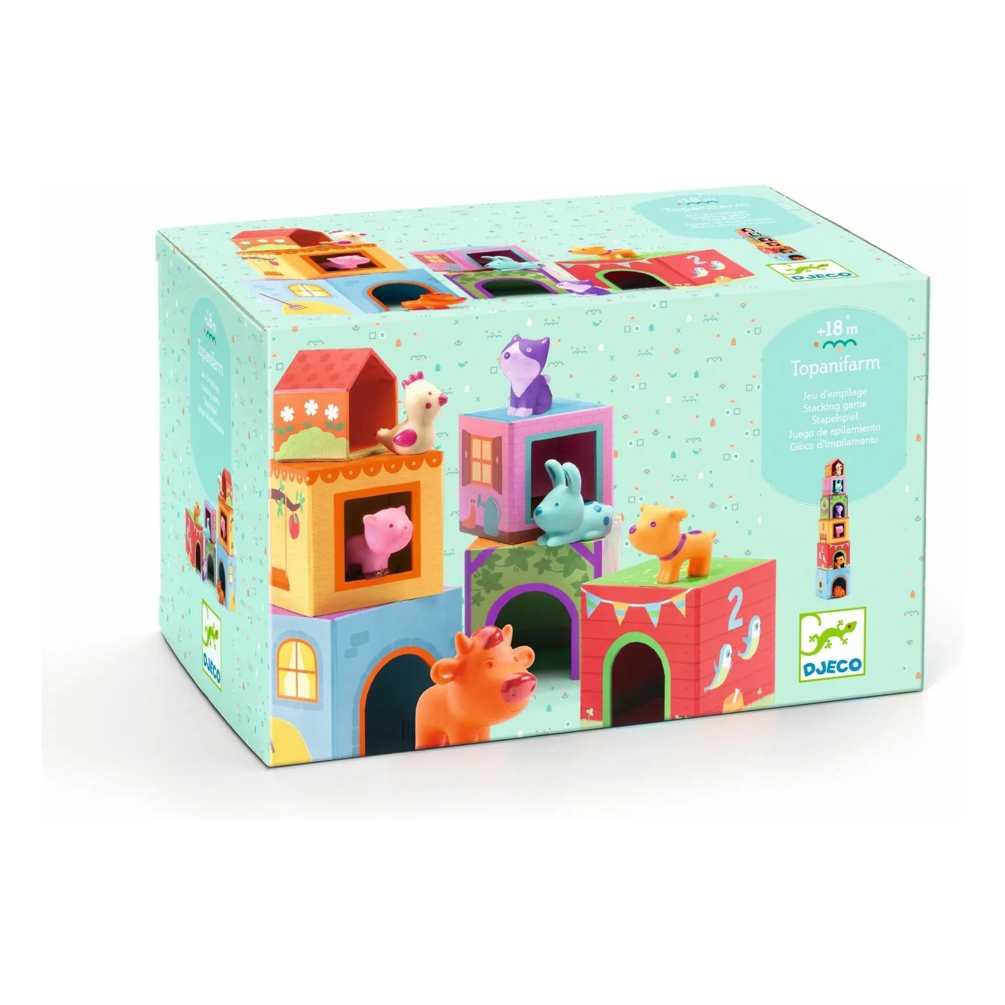 Djeco - Topanifarm juegos de apilamiento