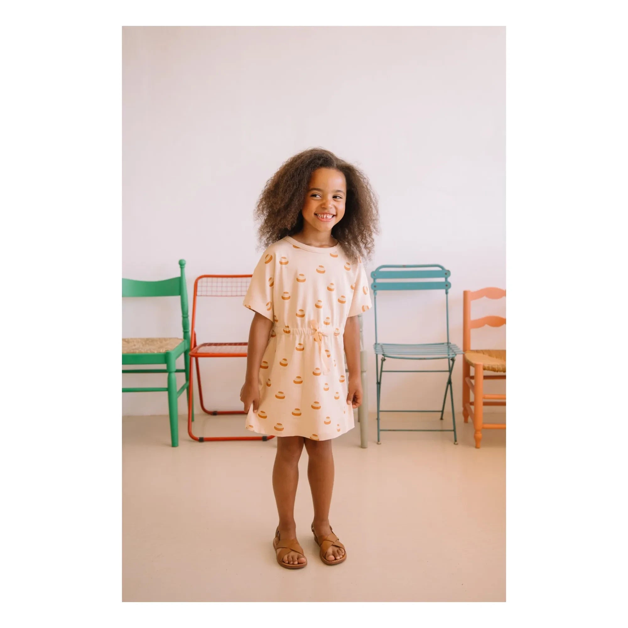 Studio Bohème - Vestido de algodón orgánico Yogi Choux | Beige