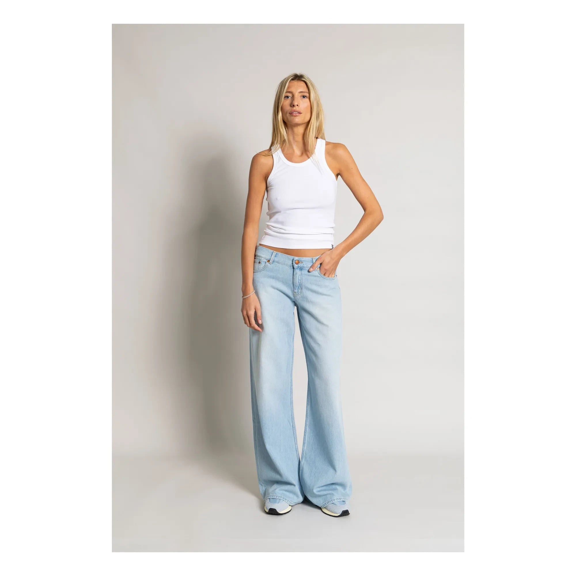 Smallable Woman - Camiseta de tirantes acanalada de algodón orgánico Ayla | Blanco