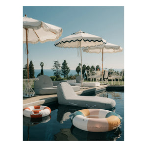 Business & Pleasure Co. - Colchoneta de piscina flotante | Azul marino