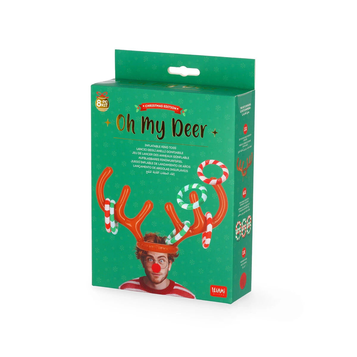 Legami - Juego de lanzamiento de anillos hinchable - Oh My Deer
