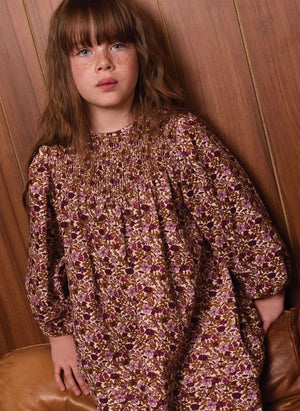 Bonton - Perle Fleurie Vestido fruncido | Karamel