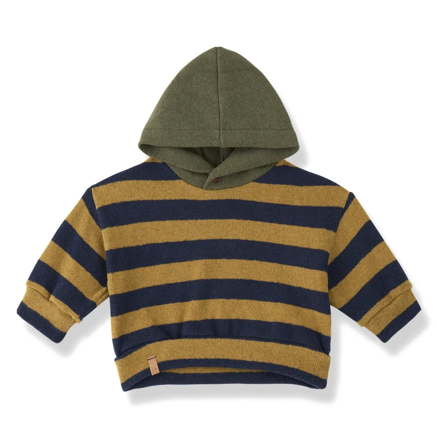 1+ in the family - Norman Çizgili Hoodie | Hardal