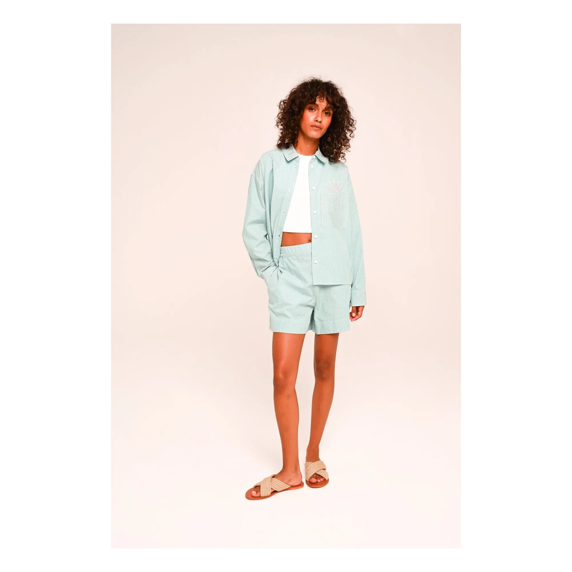 Sacrécoeur - Andrea Inti Camisa popelina | Verde