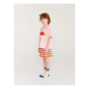 Bobo Choses - Conjunto de camiseta y pantalón corto de algodón orgánico Jam 26 | Rosa