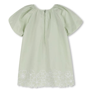 Chloé - Vestido de popelín de algodón orgánico | Verde menta