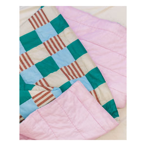 Tarta Gelatina - Manta reversible Playground | Verde