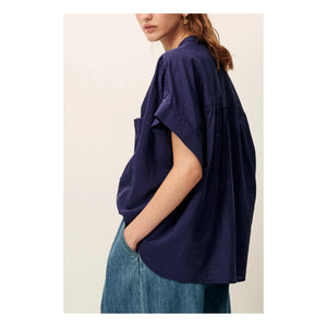 Sessùn - Blusa Camille | Azul marino