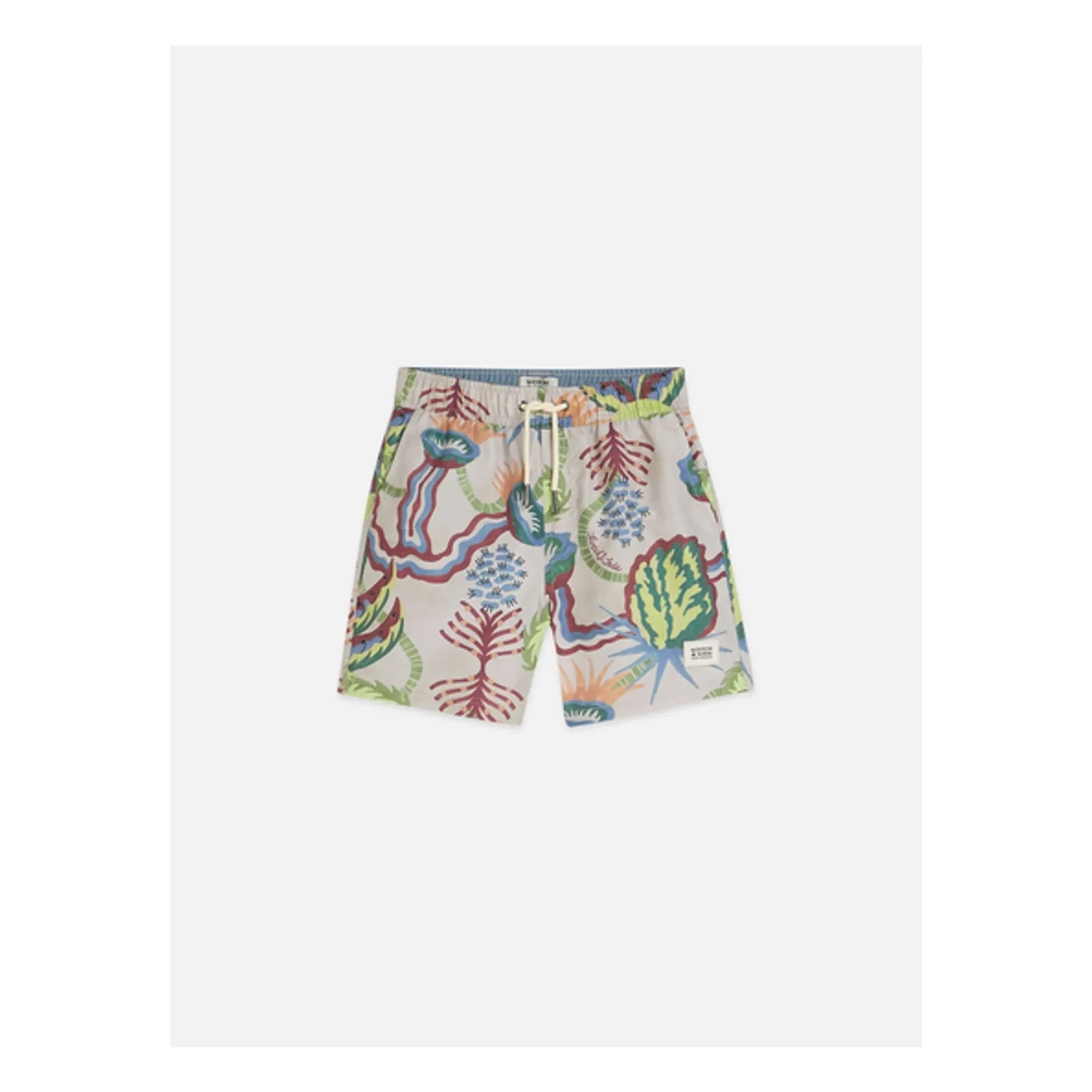 Scotch & Soda - Shorts de baño con estampado floral del desierto | Beige