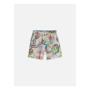Scotch & Soda - Shorts de baño con estampado floral del desierto | Beige