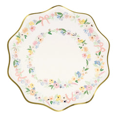 Meri Meri - Platos de flores de primavera pastel - Juego de 8