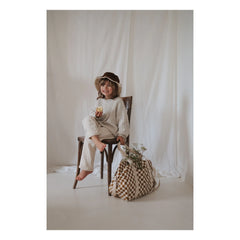Rose in April - Bolso de bebé Raphael Check | Caramelo