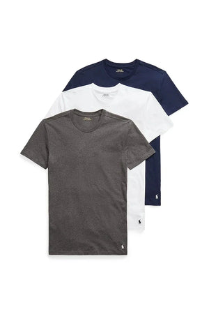 Pack de 3 camisetas básicas de algodón para hombre Polo Ralph Lauren