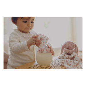 Elhée - Biberones de silicona médica y tetina fisiológica Toile de Jouy - Elhée x Tartine et Chocolat | Melocotón
