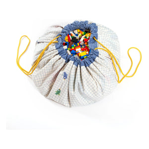 Play and Go - Noomad Puce et Pilou bolsa/alfombra de juego - Play&Go x Moulin Roty | Azul