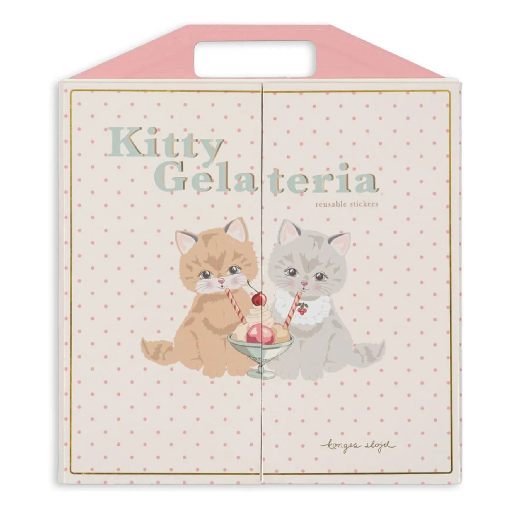 Konges Sløjd - Kitty çıkartma kitabı | Pembe