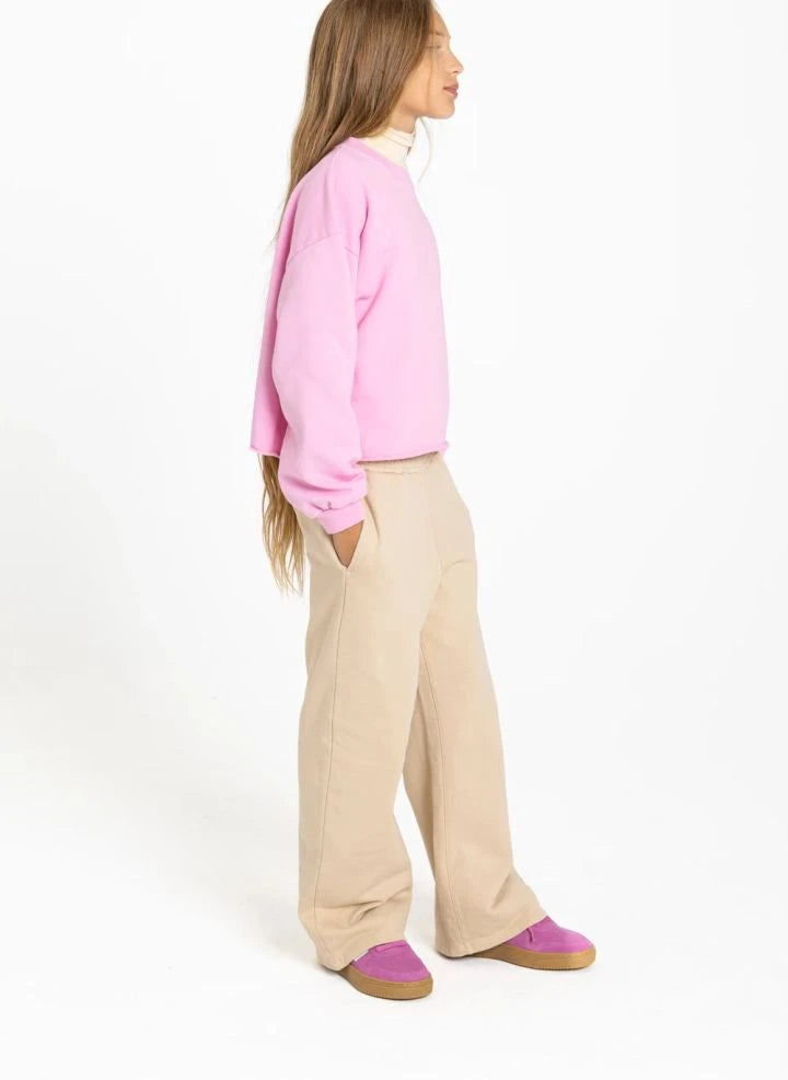 Smallable Kid - Pantalones Jogger de Algodón Orgánico Tulip | Beige