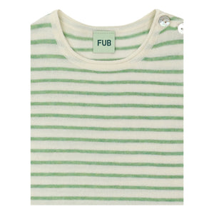 FUB - Body de algodón orgánico a rayas | Crudo