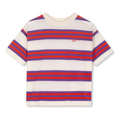 Wynken - Camiseta de algodón orgánico a rayas | Morado