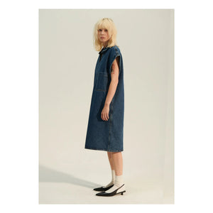 BELLEPIECE - Vestido Vaquero Zafra | Azul Oscuro