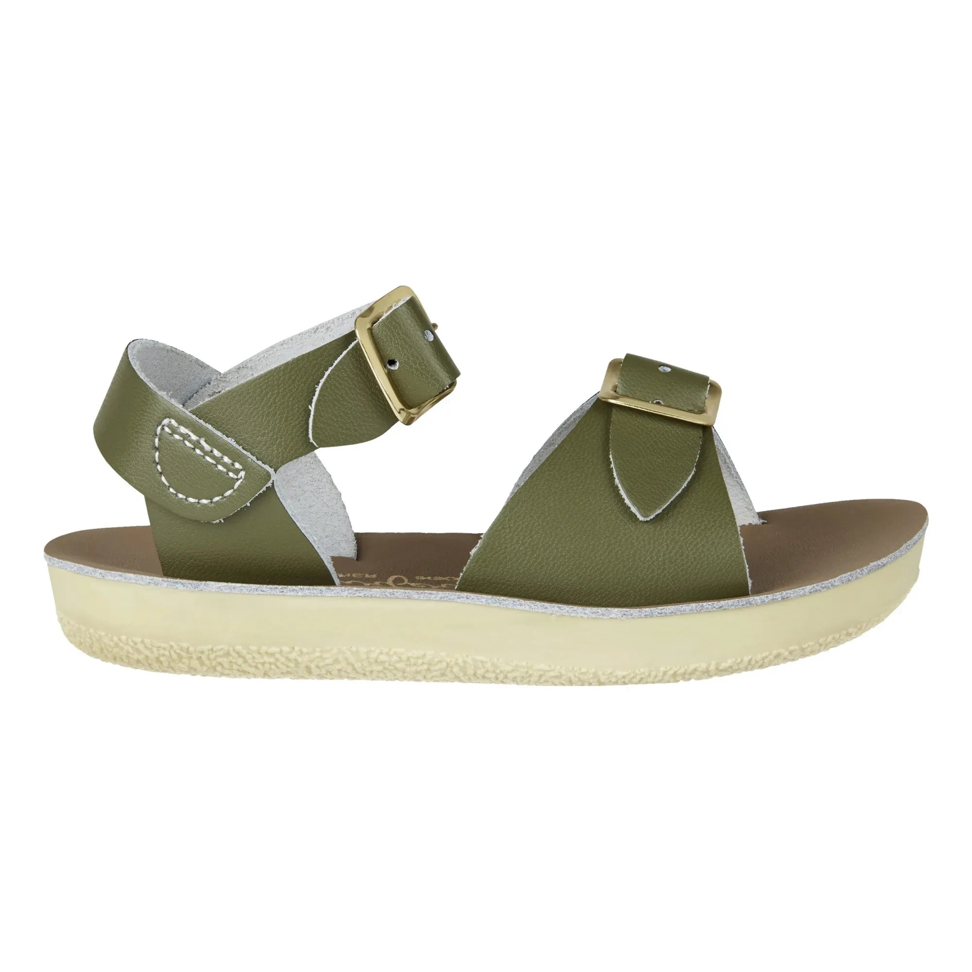 Sandalia de cuero impermeable Salt-Water - Surfer | Caqui
