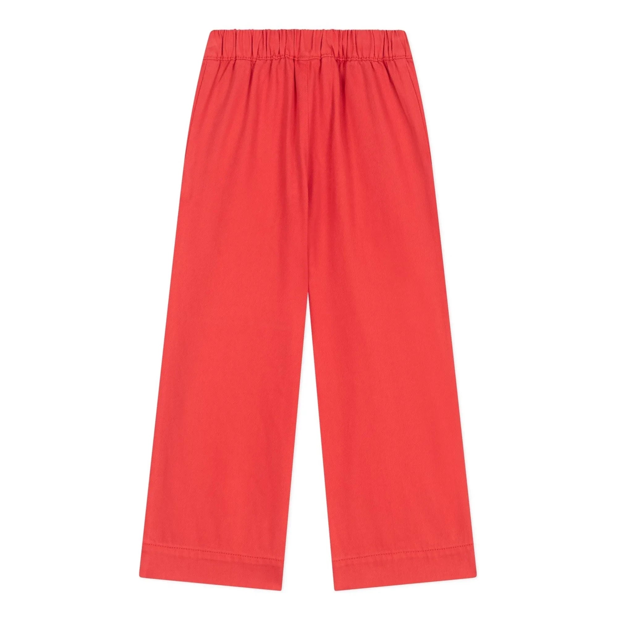 Petit Bateau - Vaquero Sarga con Botones | Bermellón