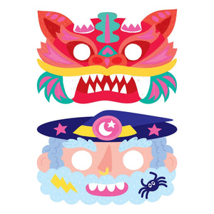 Omy x Gallimard Jeunesse - Set de 6 máscaras decorativas Magic Mask