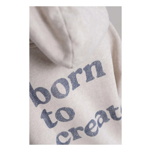 Jenest - Chris Chiné Organik Pamuklu Kapüşonlu Sweatshirt | Bej
