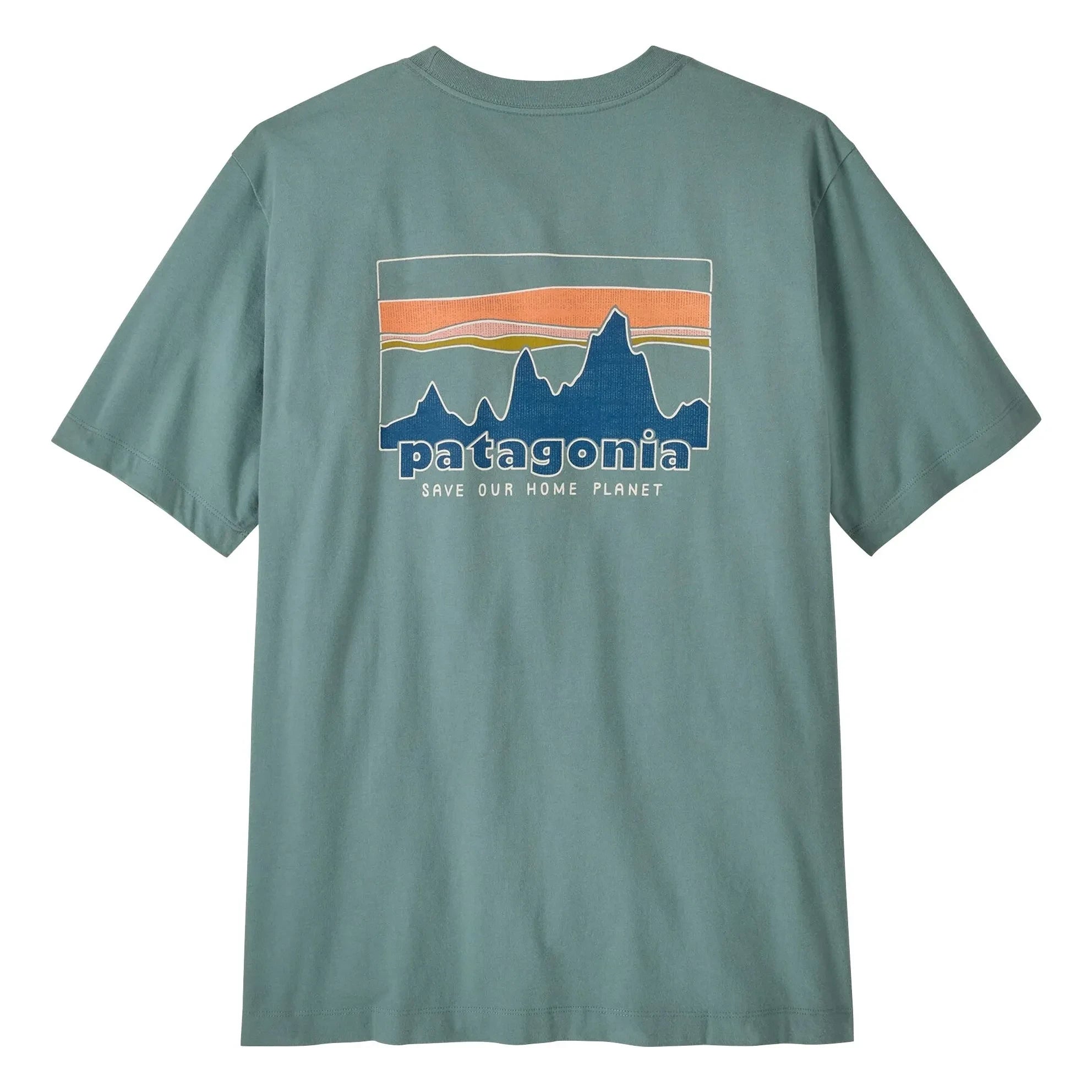 Patagonia - Camiseta Skyline 73 | Azul Verdoso