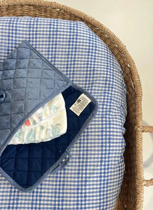 Editions Aimable - Bolsa de cuidado para bebés Palmyre | Chambray Azul