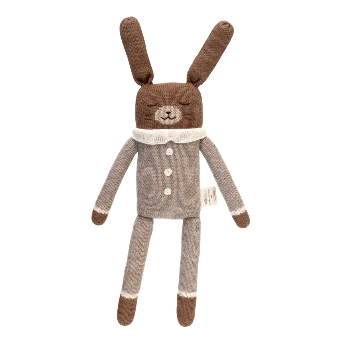 Main Sauvage - Peluche Grande Conejo con Pijama | Gris