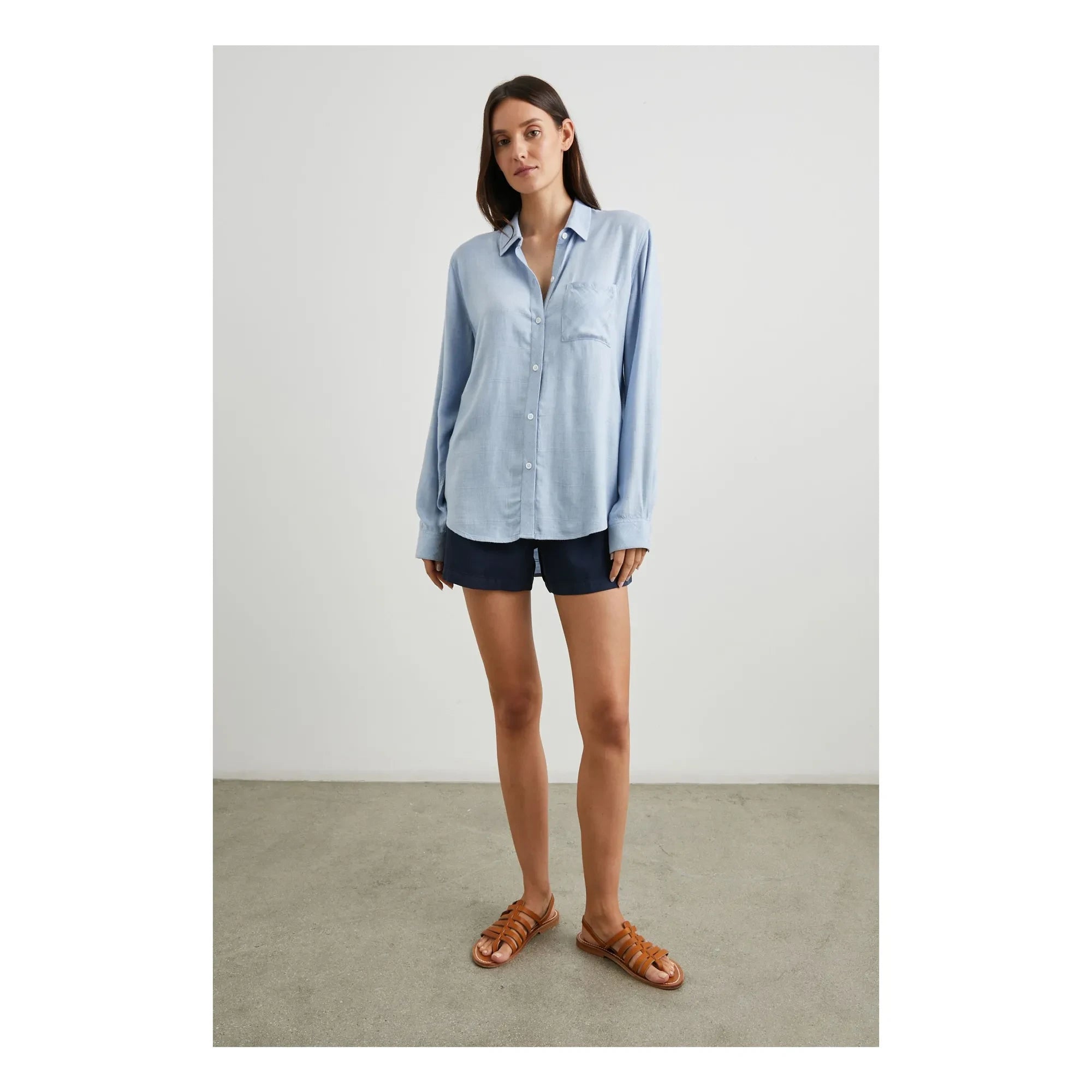 Rails - Camisa Hunter azul claro