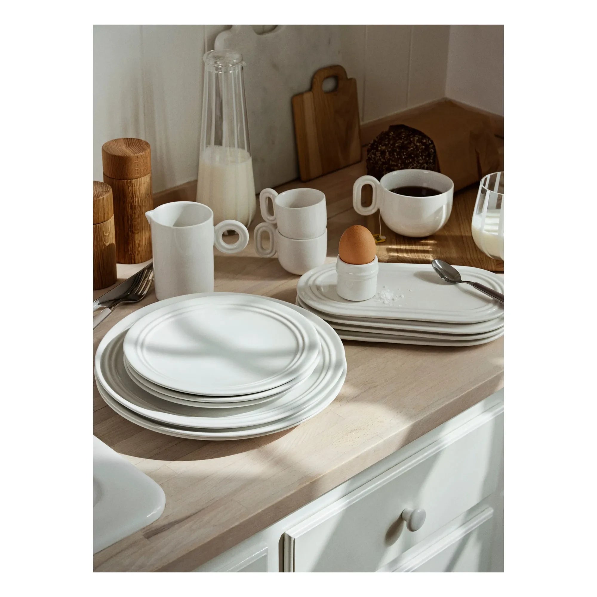 Broste Copenhagen - Taza de gres Stevns | Blanco