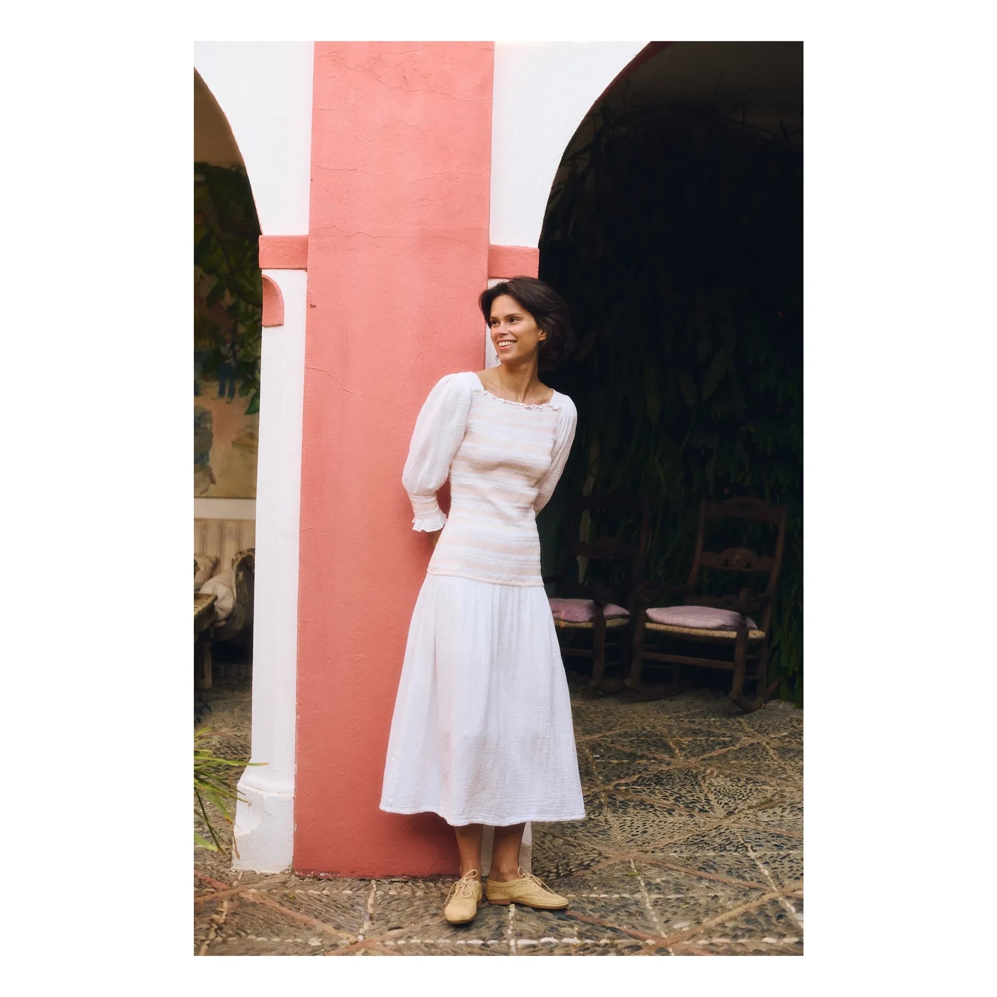 Maria de la Orden - Livia Vestido de Algodón | Blanco