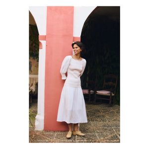 Maria de la Orden - Livia Vestido de Algodón | Blanco