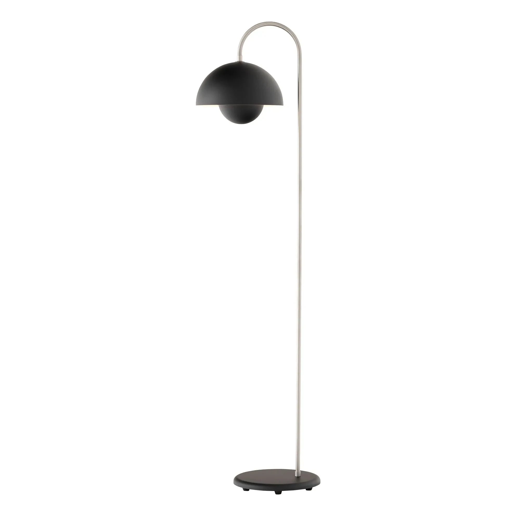 & Tradition - Lámpara de pie Flowerpot VP12, Verner Panton | Negro mate