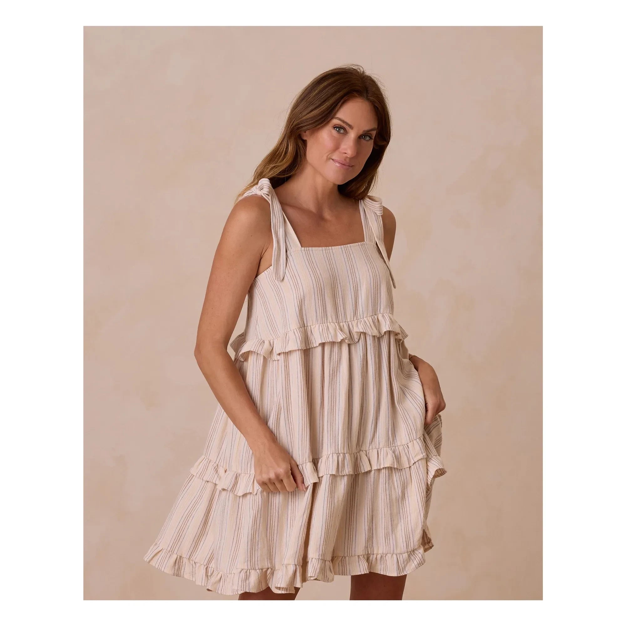 Rylee + Cru - Vestido con volantes | Marfil