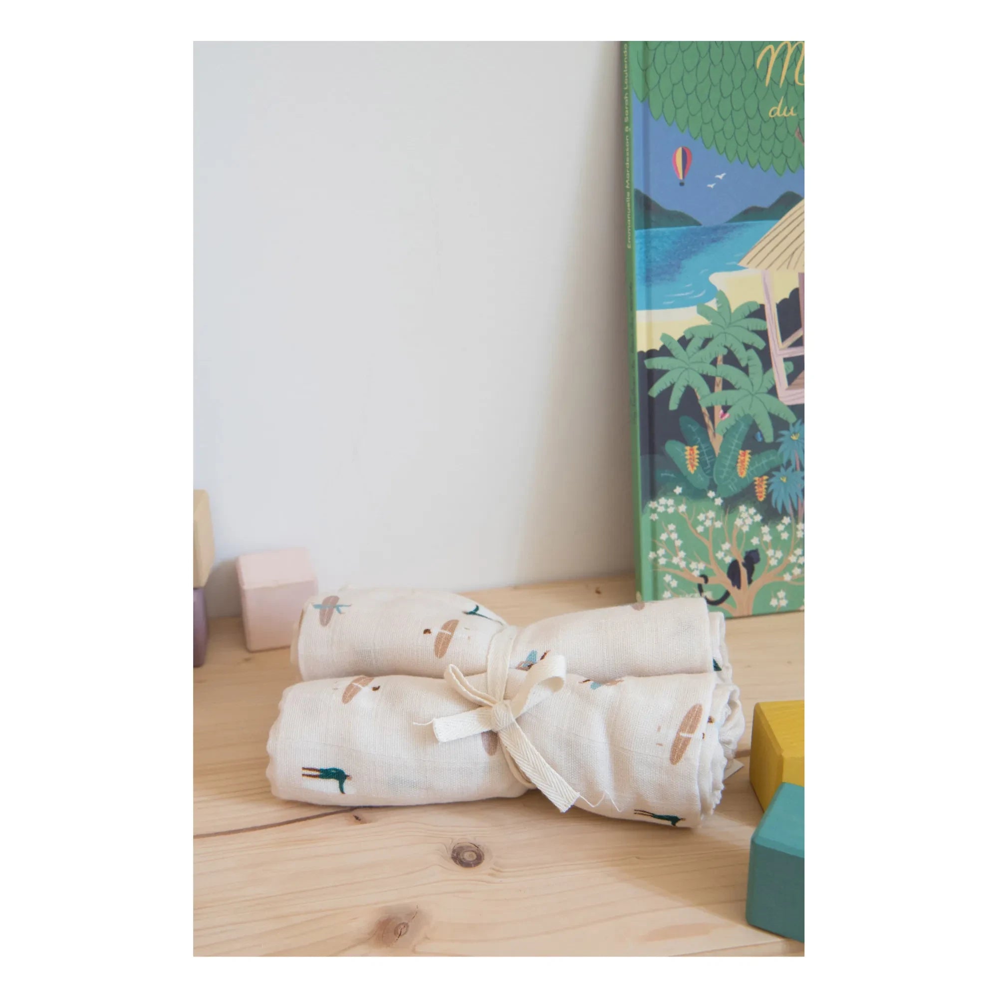 Milinane - Arrullos de Muselina de Algodón - Set de 2 | Blanco
