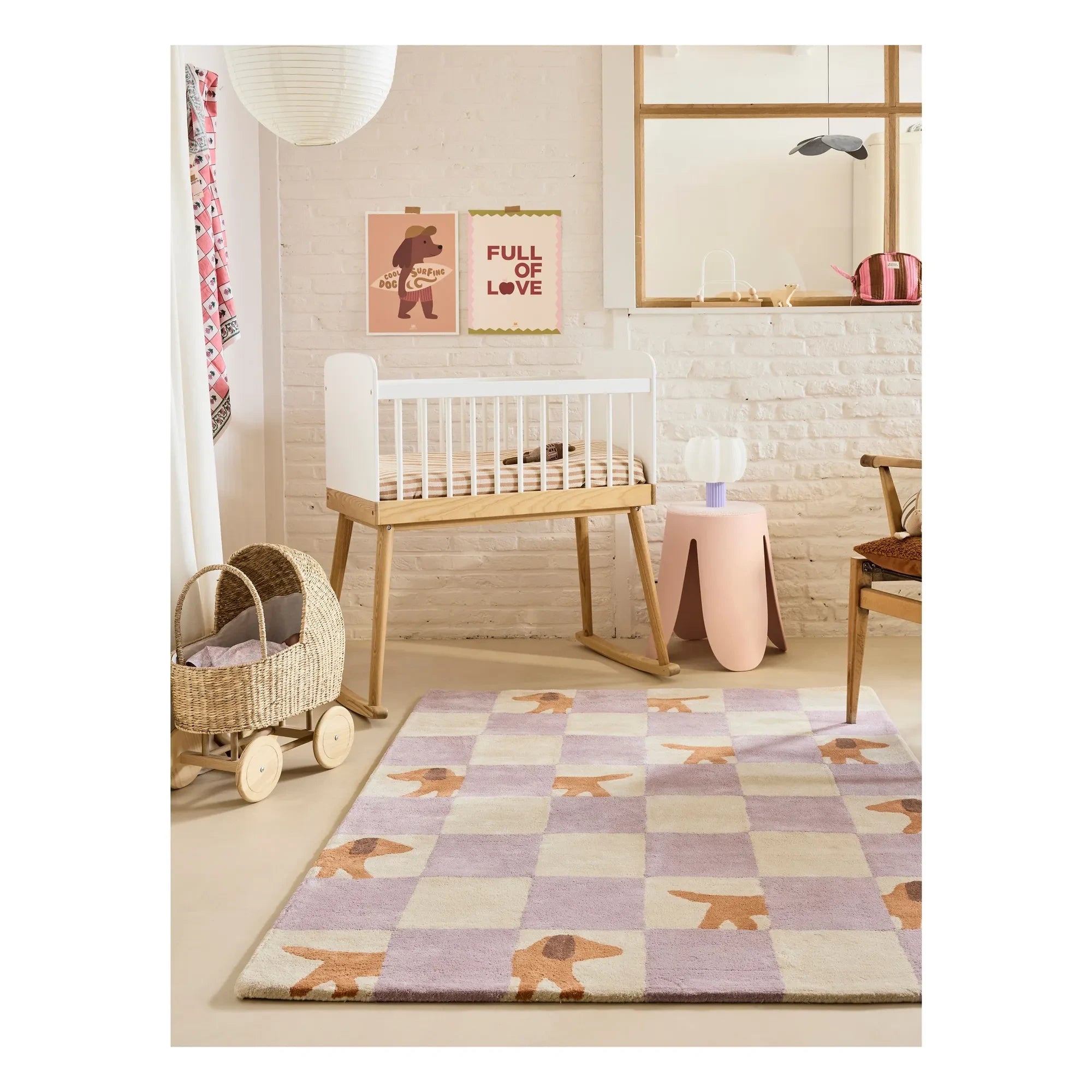 Bleuu-studio - Alfombra Walter Damier | Lila