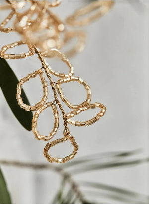 House Doctor - Decoración navideña de hoja de perla - Set de 3 | Dorado