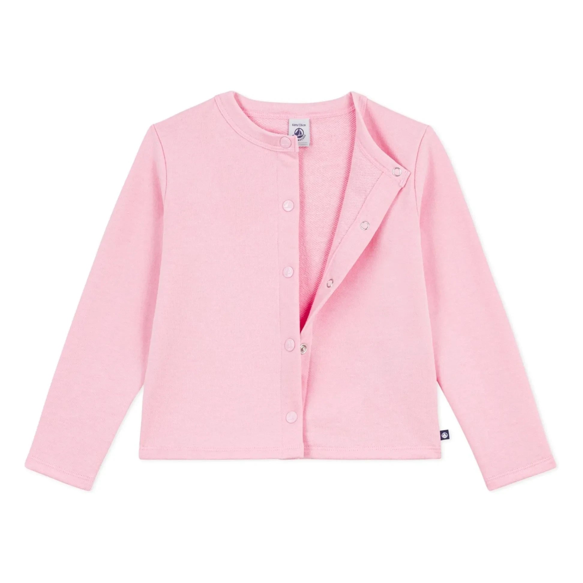 Petit Bateau - Chaqueta de felpa lisa | Rosa