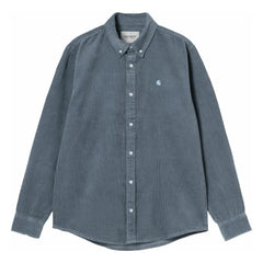 Carhartt WIP - Camisa de Pana de Manga Larga Madison | Azul Hielo