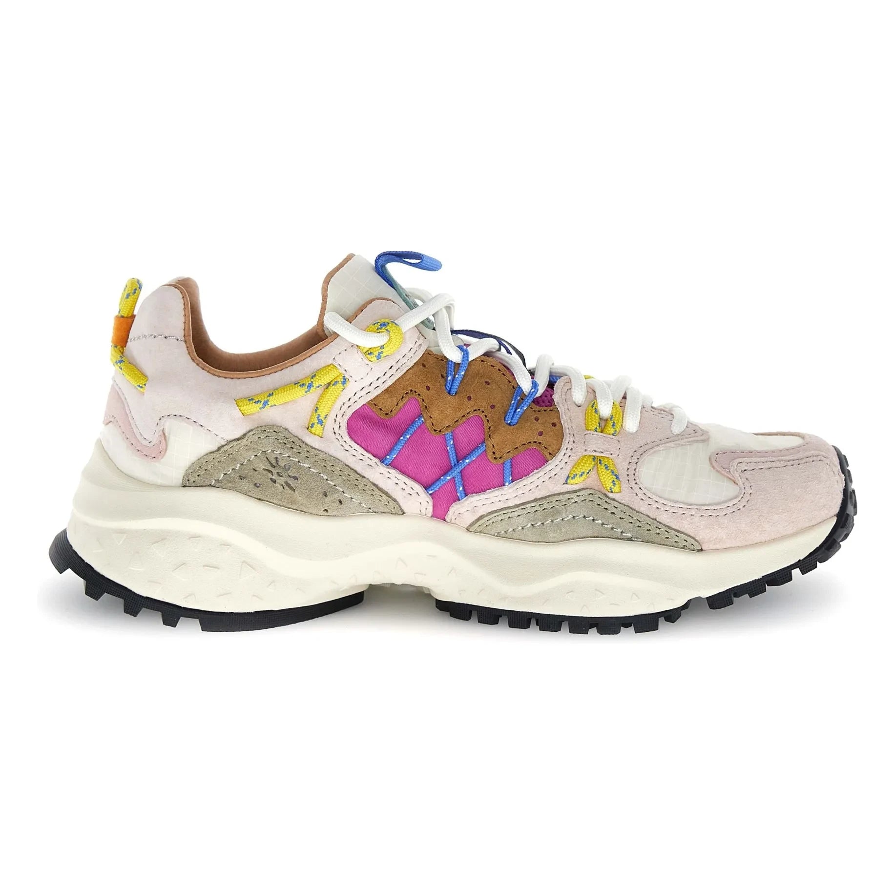 Flower Mountain - Zapatillas de gamuza y nailon Yamabushi | Fucsia