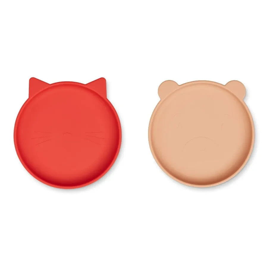 Liewood - Platos Olivia - Set de 2 | Rojo