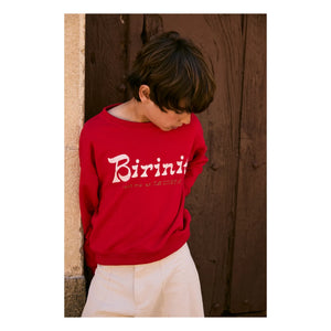 birinit - Sudadera de algodón orgánico Chili Birinit | Rojo